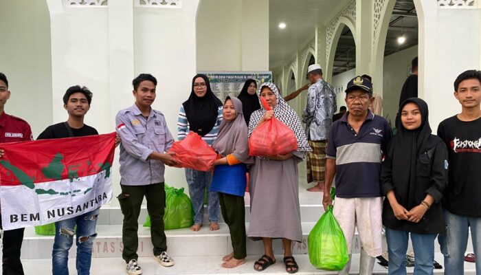 BEM Nusantara Gorontalo Berbagi Takjil dan Galang Dana untuk DPRD Provinsi