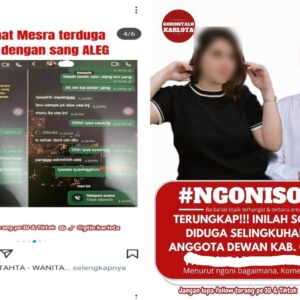 Heboh, Oknum Aleg DPRD Kabupaten Gorontalo Diduga Selingkuh Viral Di Media Sosial