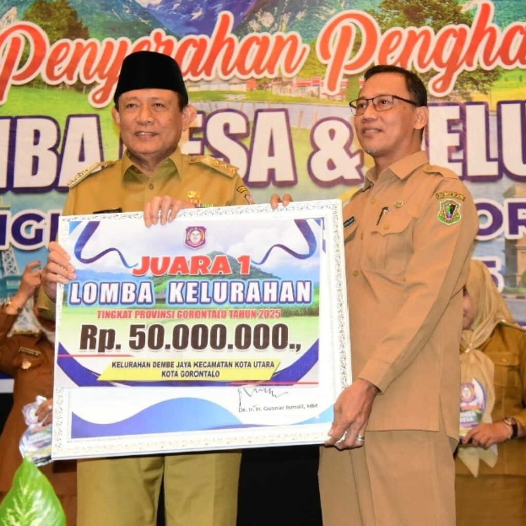 Berikan Penghargaan, Gubernur Gorontalo Tegaskan Pentingnya Peran Desa dan Kelurahan