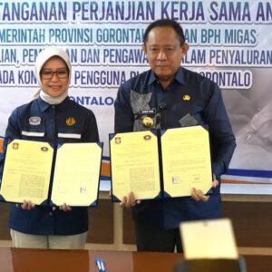 Danrem 133/NW Hadiri Acara Penandatanganan Kerja Sama Pemprov. Gorontalo Dengan BPH Migas