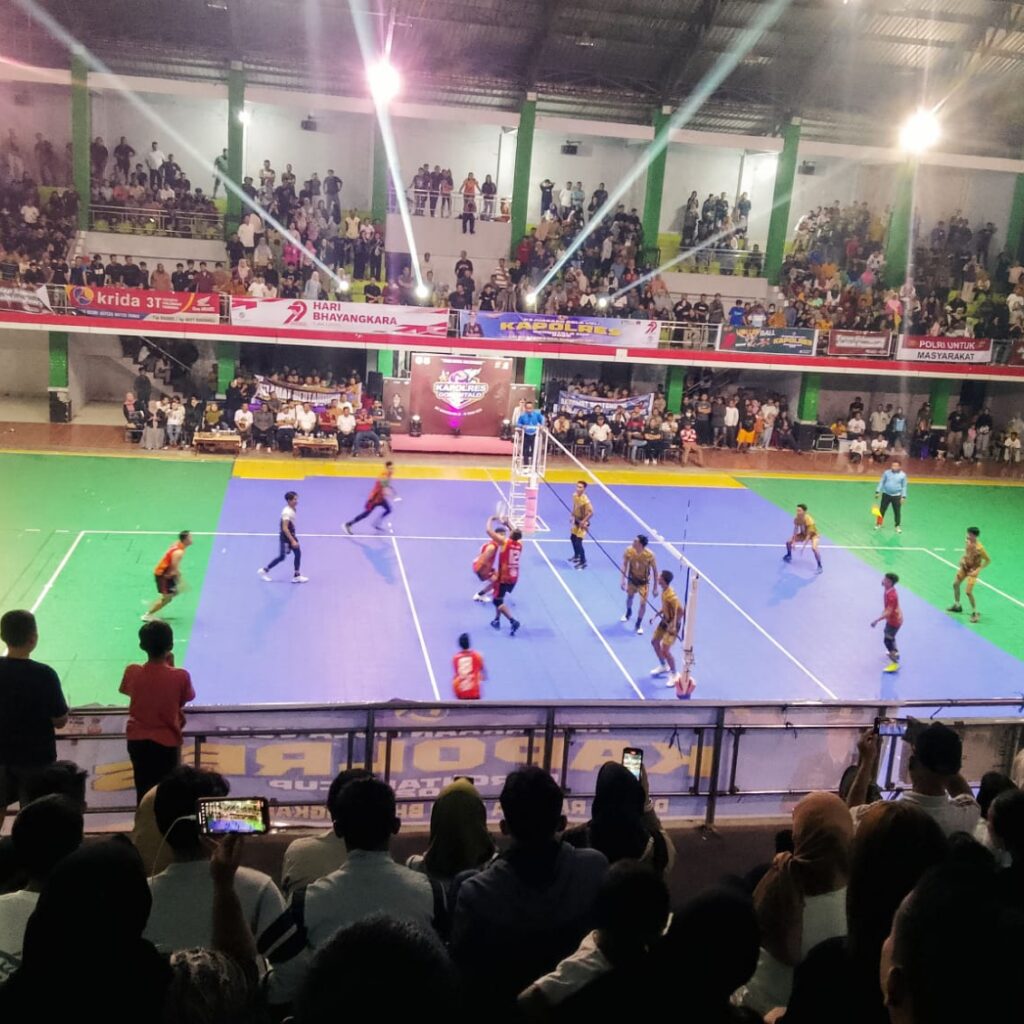 Final Volleyball Kapolres Gorontalo Cup 2025, Bravo LRTK Putra Nyaris Kalah