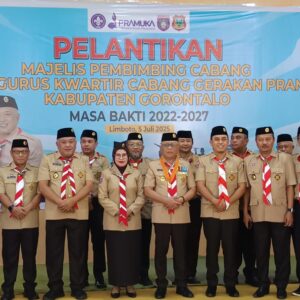 Dilantik Ketua Mabicab, Bupati Sofyan Siapkan Dua Agenda Pramuka Nasional di Kabupaten Gorontalo