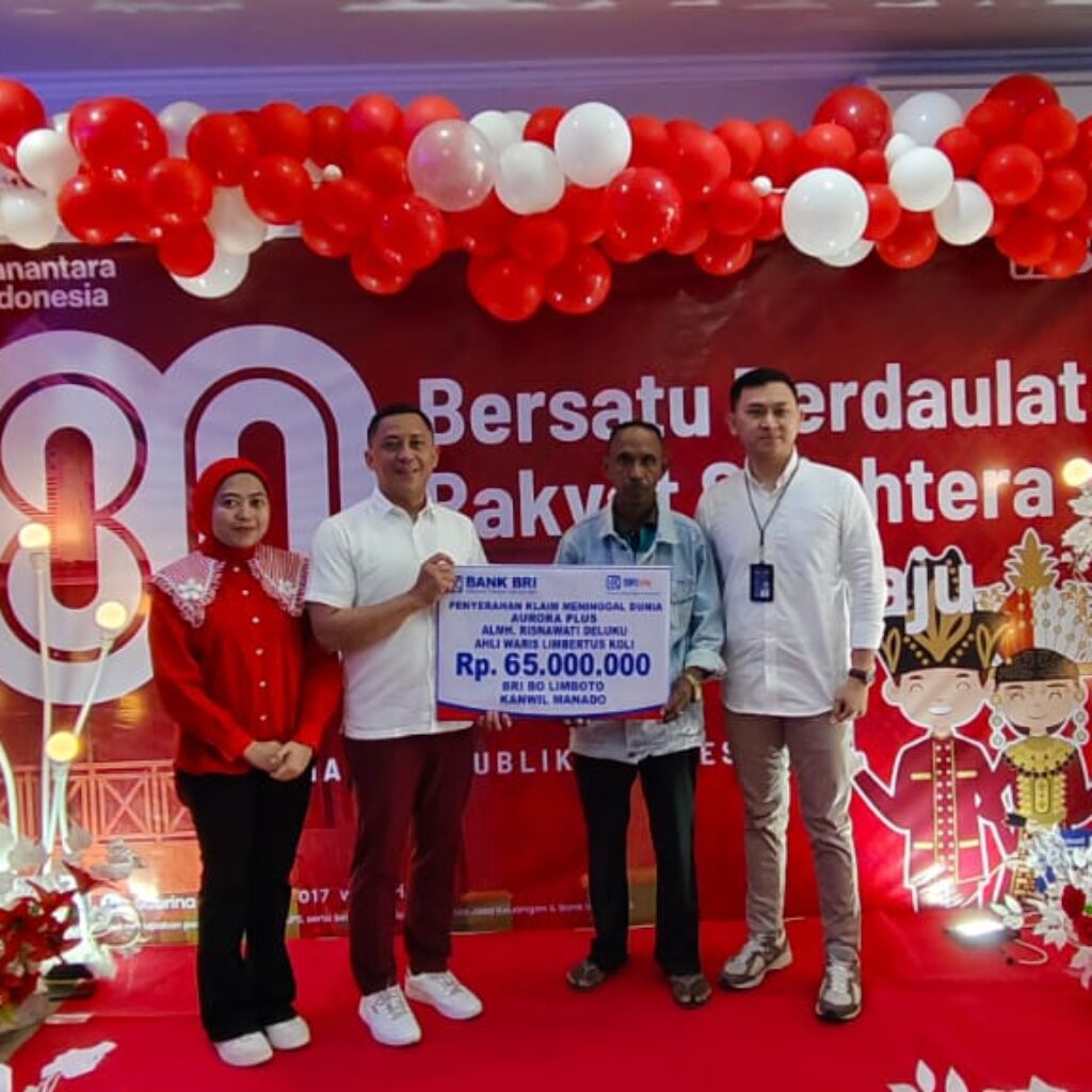 BRI Limboto Serahkan Asuransi Jiwa, Nur Jonson Arifin : Aurora Plus Memberikan Manfaat Bagi Pesertanya