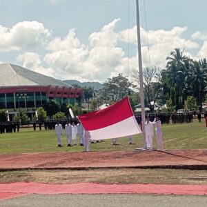 Proses Perjuangan Hasan Sebagai Pembentang Bendera HUT RI ke-80 di  Kabupaten Gorontalo