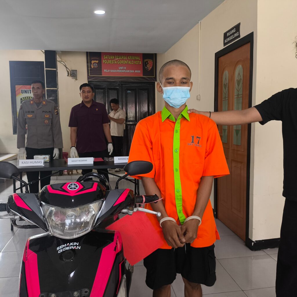 Sempat Datangi Sang Pacar Dengan Motor Curian, Pria Asal Boalemo Ditangkap Polisi