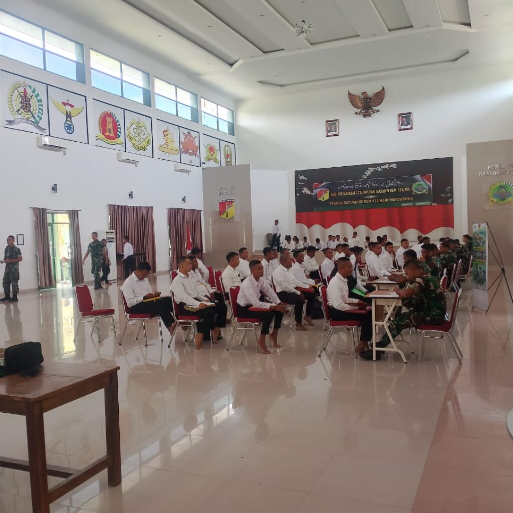 98 Orang Peserta Calon Komcad Lulus Kesehatan Berangkat dari Korem 133/NW