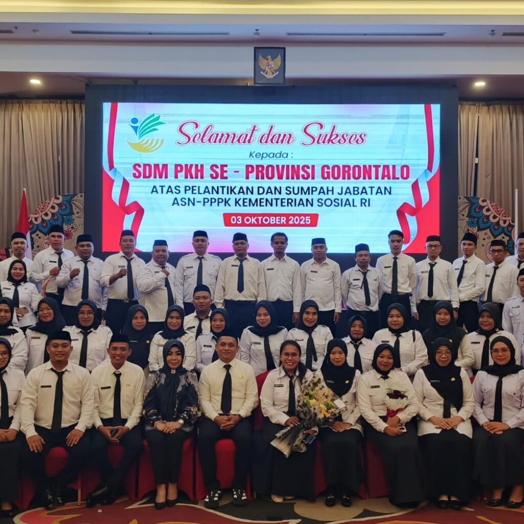Kabupaten Gorontalo Sumbang SDM PKH Terbanyak Dalam Pelantikan ASN P3K di Kemensos RI