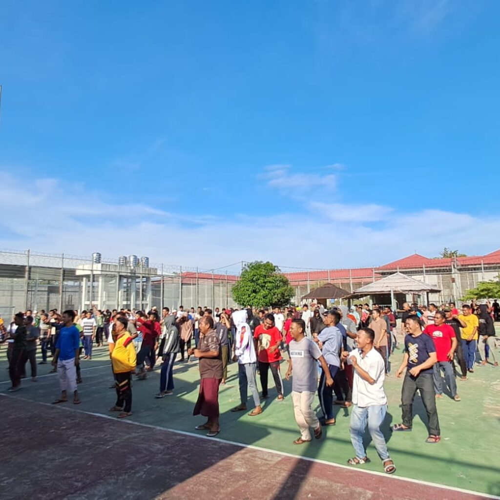 Tingkatkan Kesehatan Dan Semangat Narapidana, Lapas Pohuwato Gelar Kegiatan Zumba