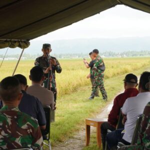 Perkuat Program Ketahanan Pangan, Kodim 1315/KG Laksanakan Pane Raya Padi
