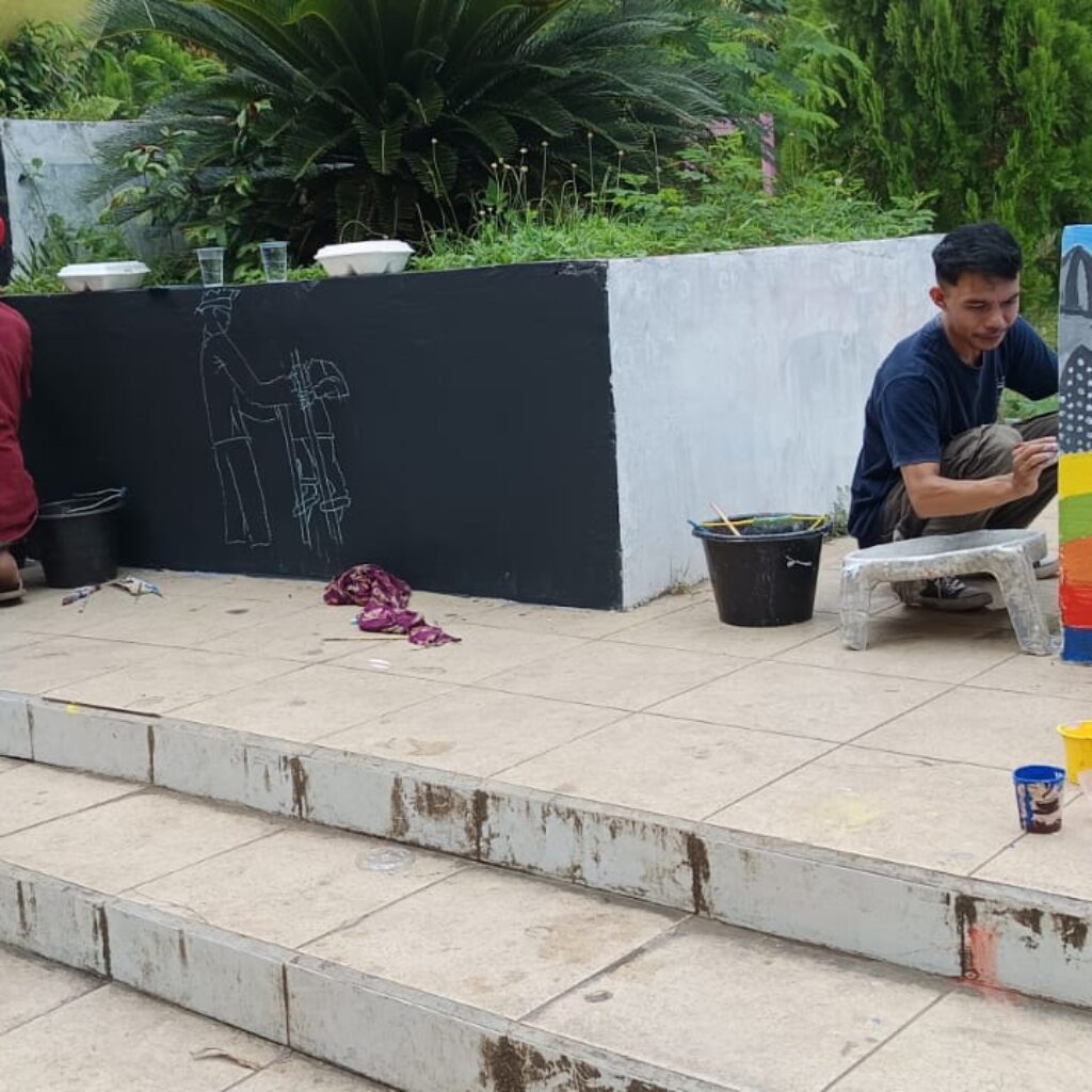 Lomba Mural Warnai Rangkaian HPN ke-80 di Taman Budaya Limboto
