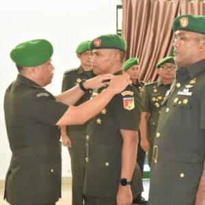 Kasrem Pimpin Sertijab Dandim 1315/KG Serta Tradisi Satuan Korem 133/NW