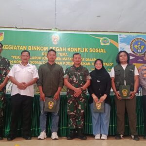 Kodim 1315/Kabupaten Gorontalo Perkuat Deteksi Dini Konflik Sosial Lewat Binkom