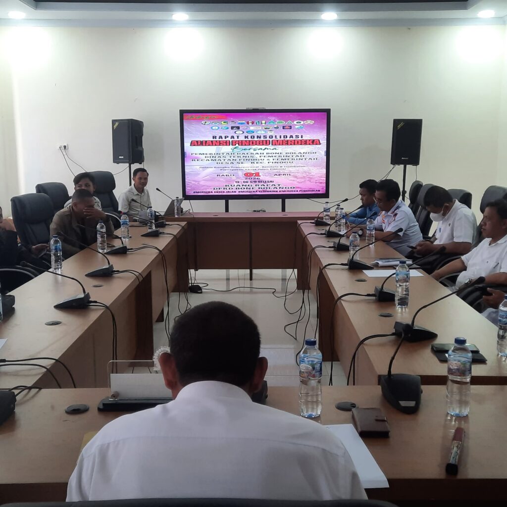 Aliansi Pinogu Merdeka Bersama DPRD dan Pemda Bone Bolango Bahas Progres Pembangunan Jalan 