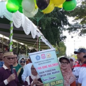 Gelar Bazar Sehat dan UMKM, FPPBM Bone Bolango di Apresiasi Ismet Mile