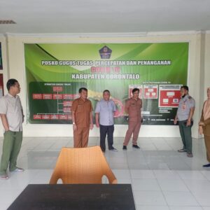 Sambut Penas, Dinas Kominfo dan Dinas Pertanian Kabupaten Gorontalo Tinjau Penempatan Media Center 