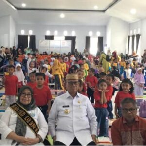 Ratusan Anak PAUD dan TK Ramaikan Lomba Mewarnai Hardiknas Bone Bolango