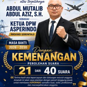 Abdul Mutalib Terpilih Sebagai Ketua ASPERINDO Gorontalo, Bawa Misi Perkuat Organisasi
