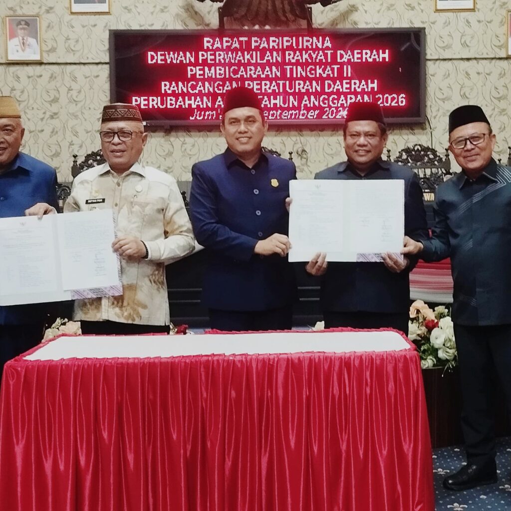 Pimpin Rapat Paripurna APBD-P 2026, Zulfikar Usira: Terimakasih Bupati dan Wakil Bupati Gorontalo Serta Semua Pihak