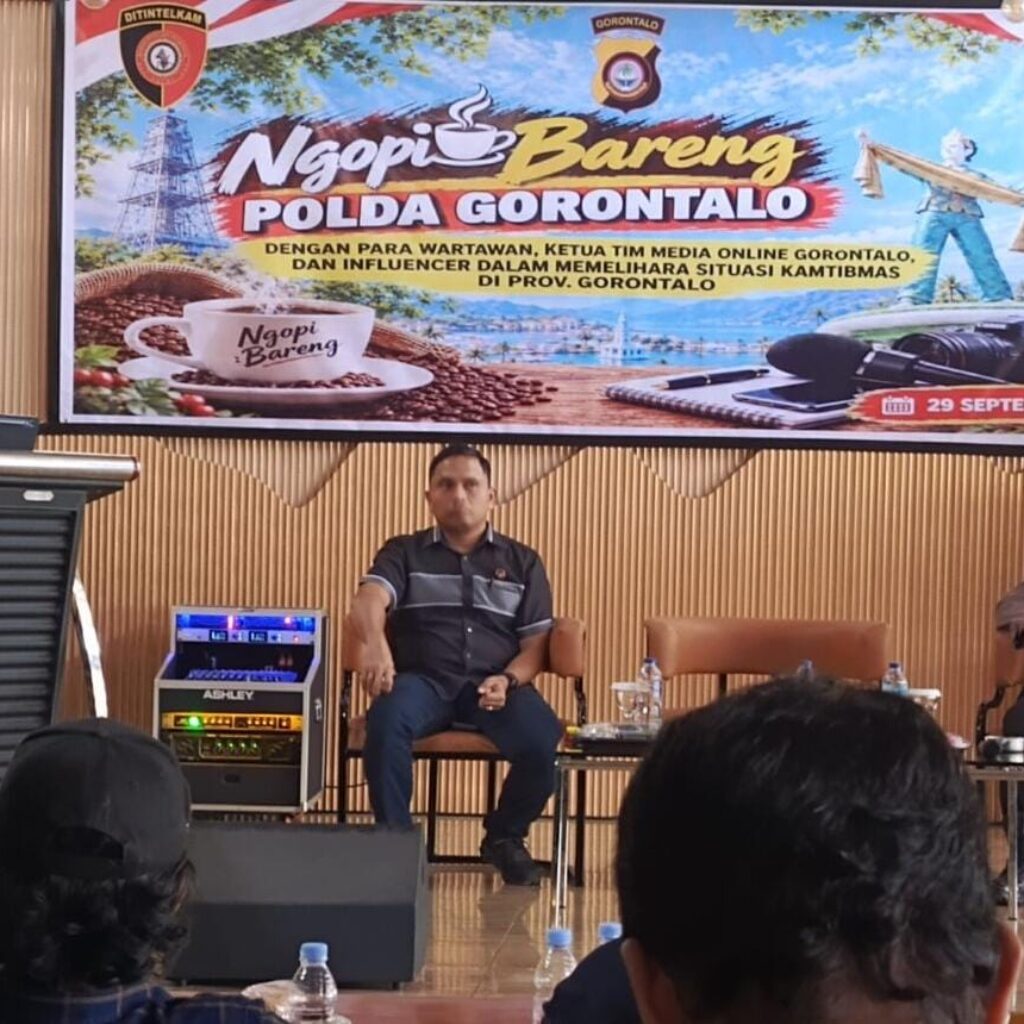 Waka Polda Gorontalo Ngopi Bareng Wartawan dan Influencer, Perkuat Sinergi Jaga Kamtibmas