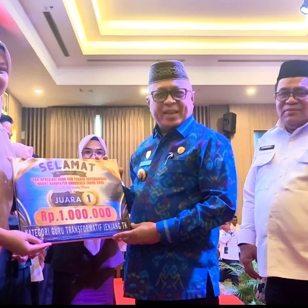 Dari Total 4.367 GTK, 38 Raih Apresiasi GTK Transformatif Tingkat Kabupaten Gorontalo Tahun 2026